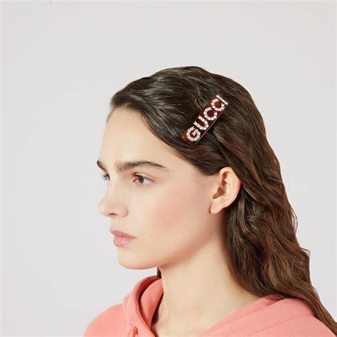 gucci barette|gucci single hair clip.